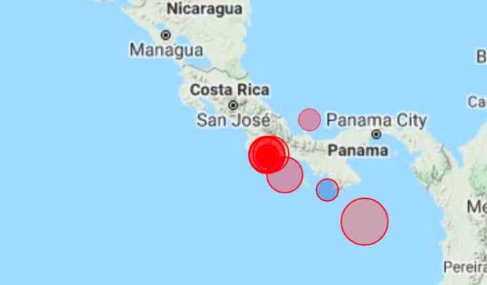 Terremoto sacude el Océano Pacífico al sur de Panamá y Costa Rica